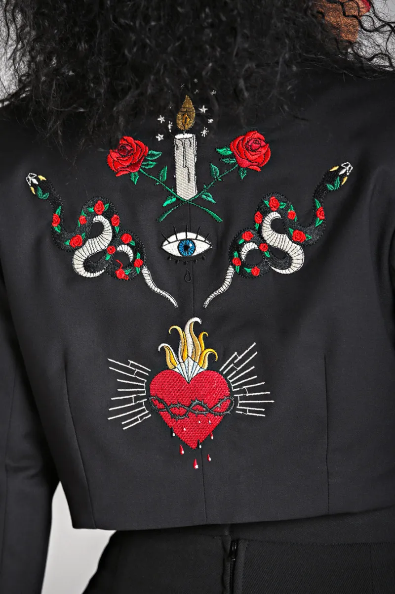 Hell Bunny Coats & Jackets|Coats & Jackets>Viva Maria Blazer Black