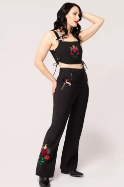 Hell Bunny Trousers & Shorts|Trousers & Shorts>Viva Maria Trousers Black