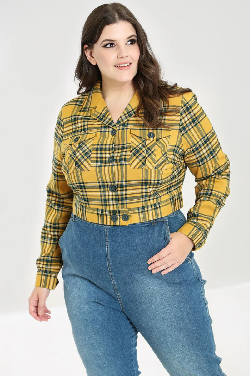Hell Bunny Coats & Jackets|Coats & Jackets>Wither Jacket Mustard