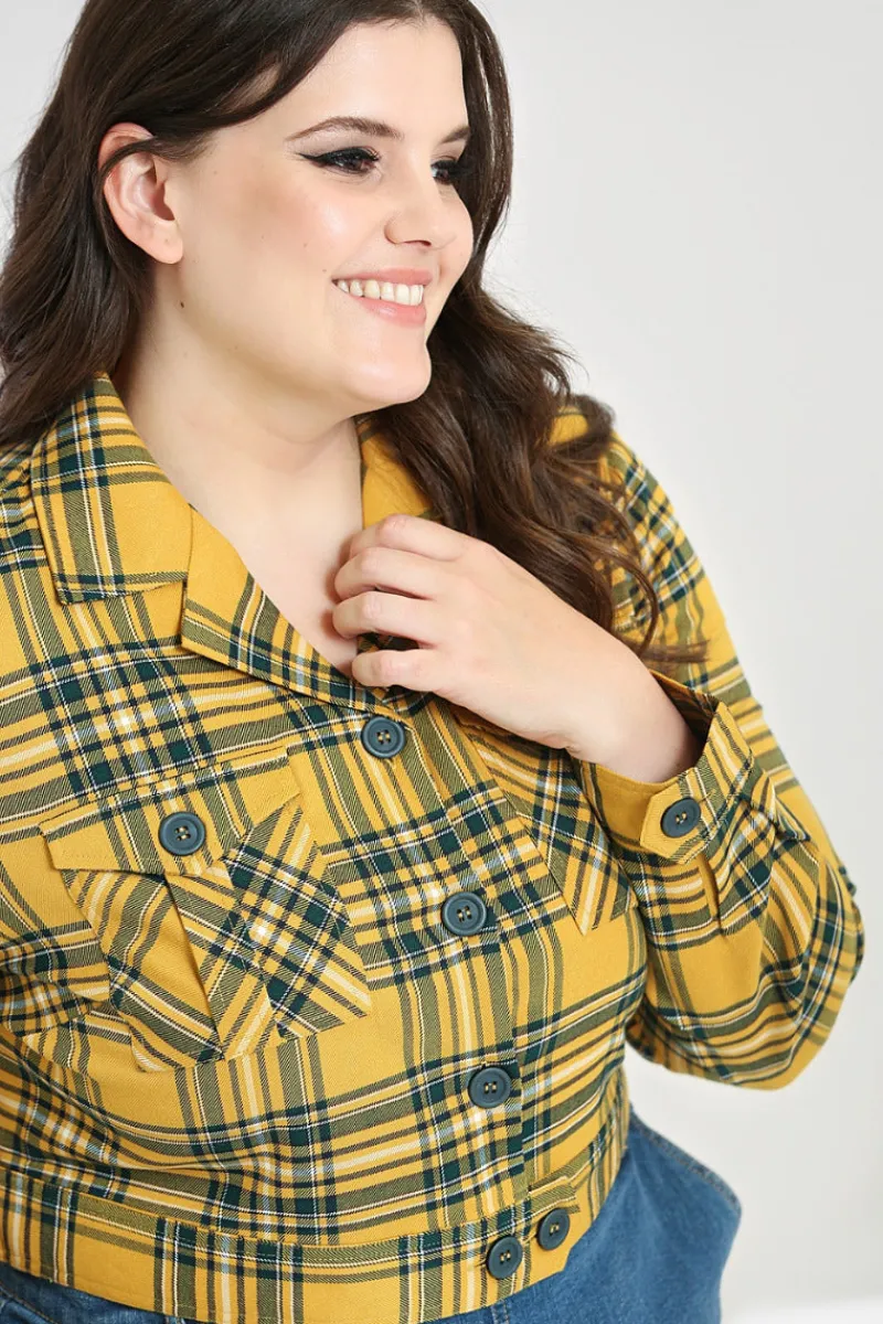 Hell Bunny Coats & Jackets|Coats & Jackets>Wither Jacket Mustard