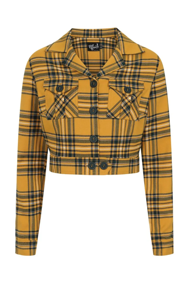 Hell Bunny Coats & Jackets|Coats & Jackets>Wither Jacket Mustard