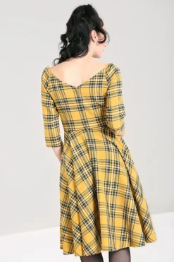 Hell Bunny Dresses|Dresses>Wither 50's Dress Mustard