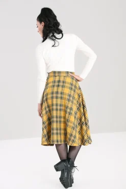 Hell Bunny Skirts|Skirts>Wither Skirt Mustard