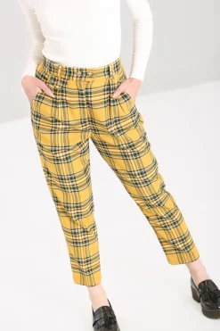 Hell Bunny Trousers & Shorts|Trousers & Shorts>Wither Trousers Mustard