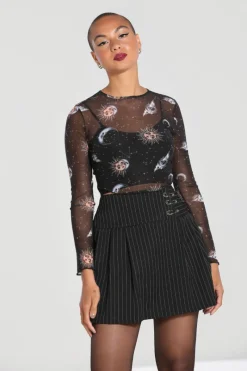 Hell Bunny Skirts|Skirts>Wolfie Mini Skirt Black