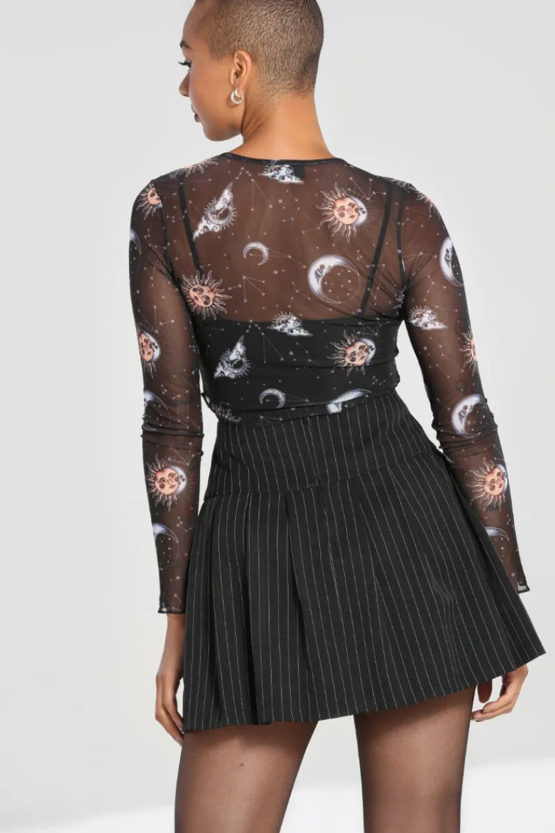 Hell Bunny Skirts|Skirts>Wolfie Mini Skirt Black