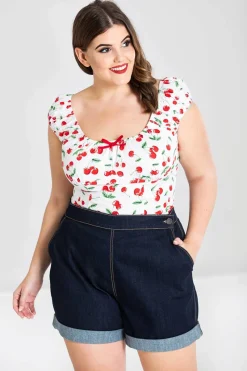 Hell Bunny Trousers & Shorts|Trousers & Shorts>Yaz Short Navy