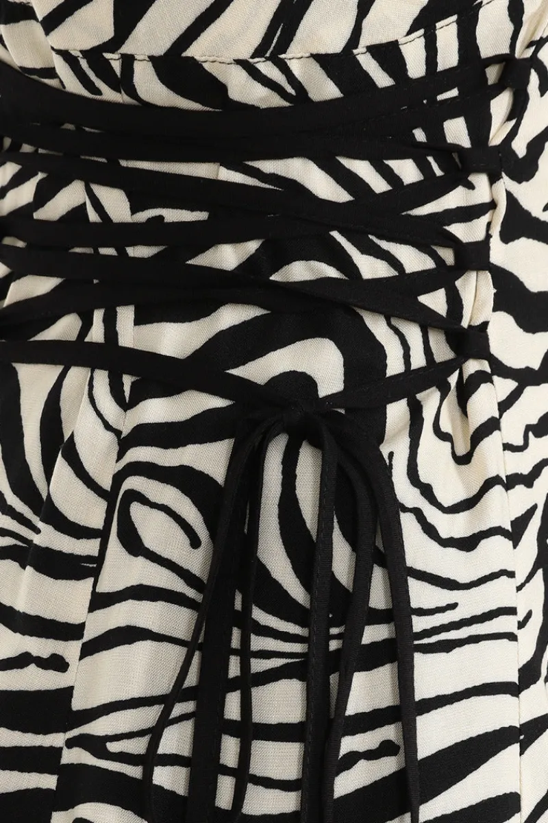 Hell Bunny Dresses|Dresses>Zebra Mini Dress Ivory