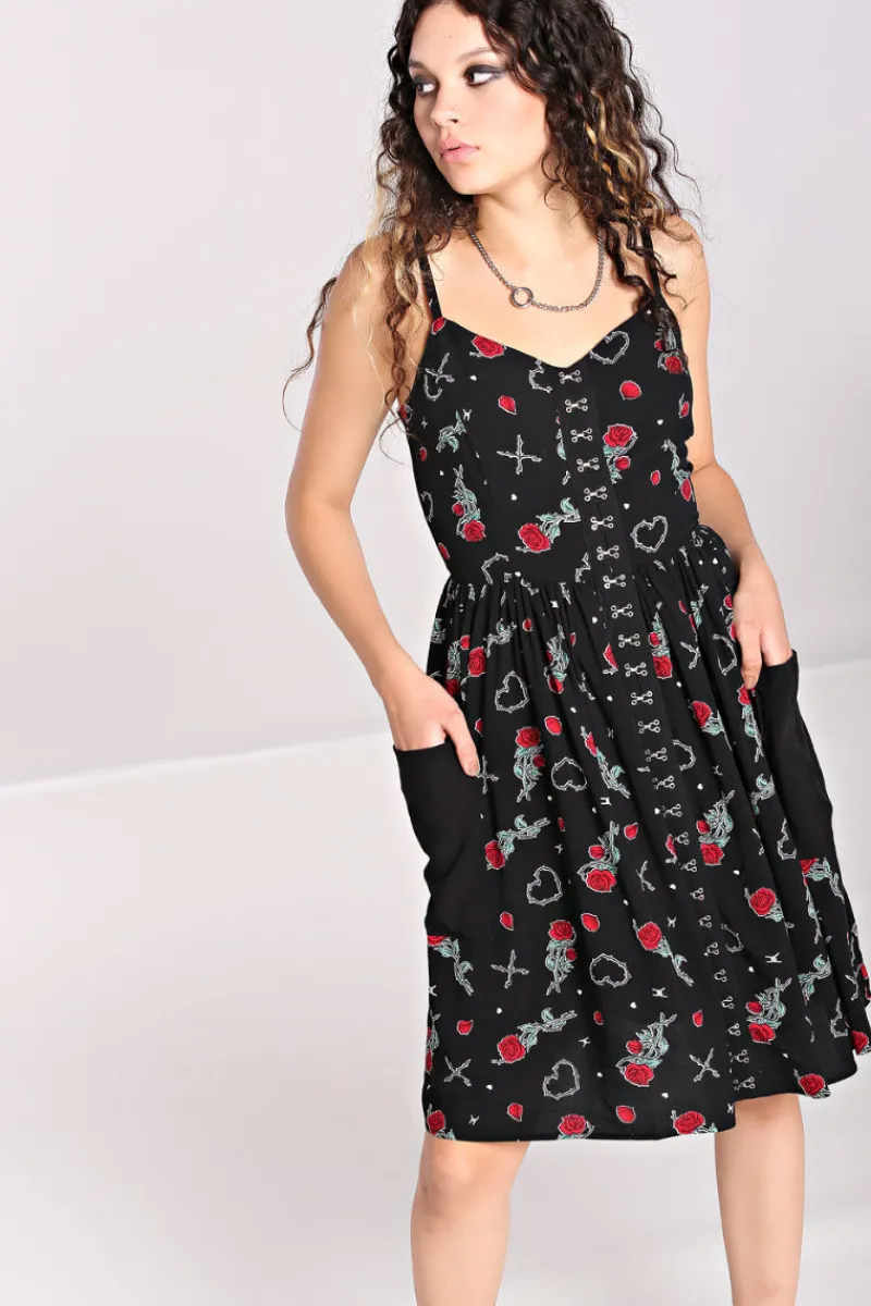 Hell Bunny Dresses|Dresses>Zoey Knee Dress Black