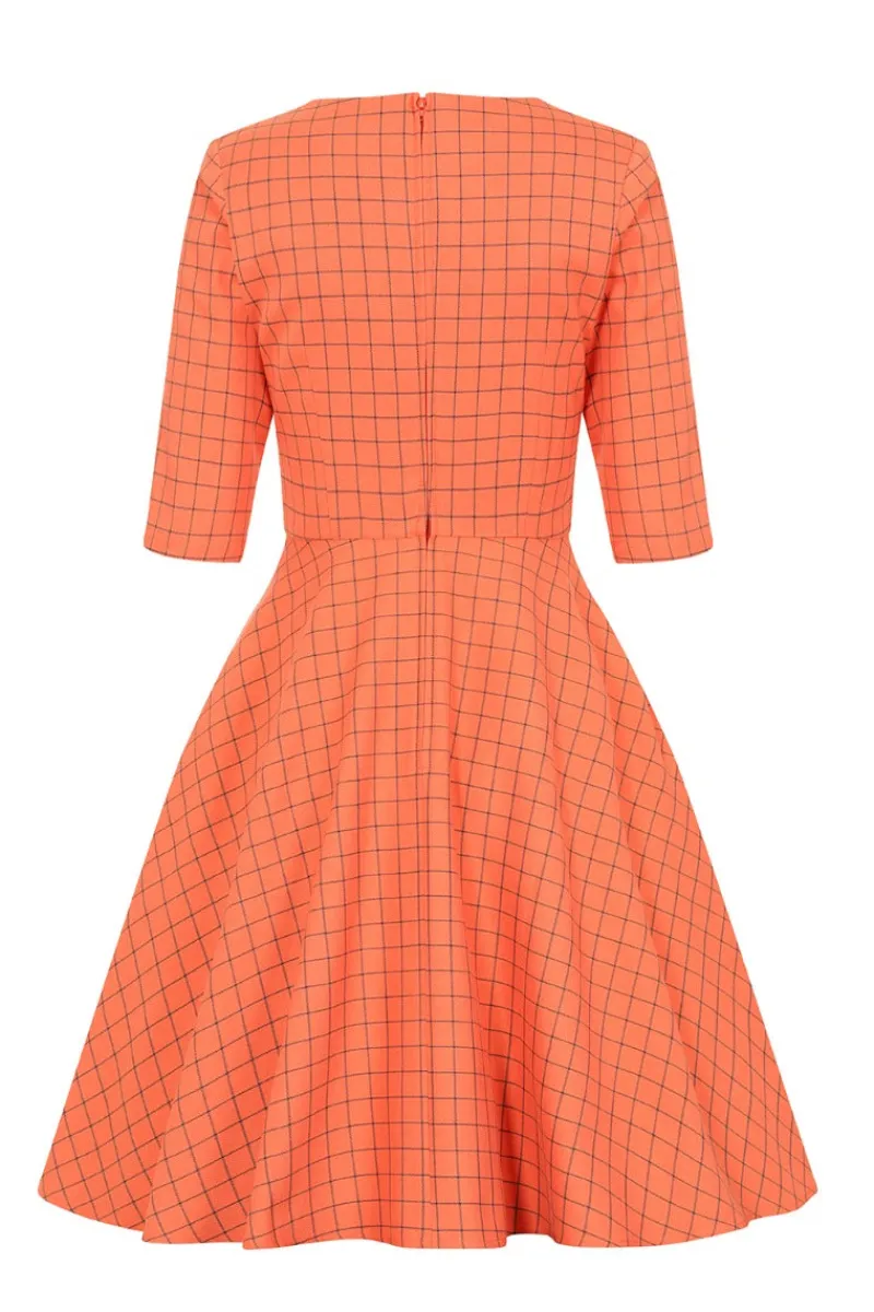 Hell Bunny Dresses|Dresses>Zora Mid Dress Orange