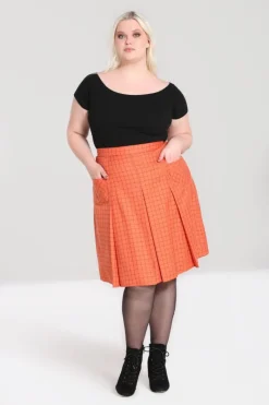 Hell Bunny Skirts|Skirts>Zora Skirt Orange