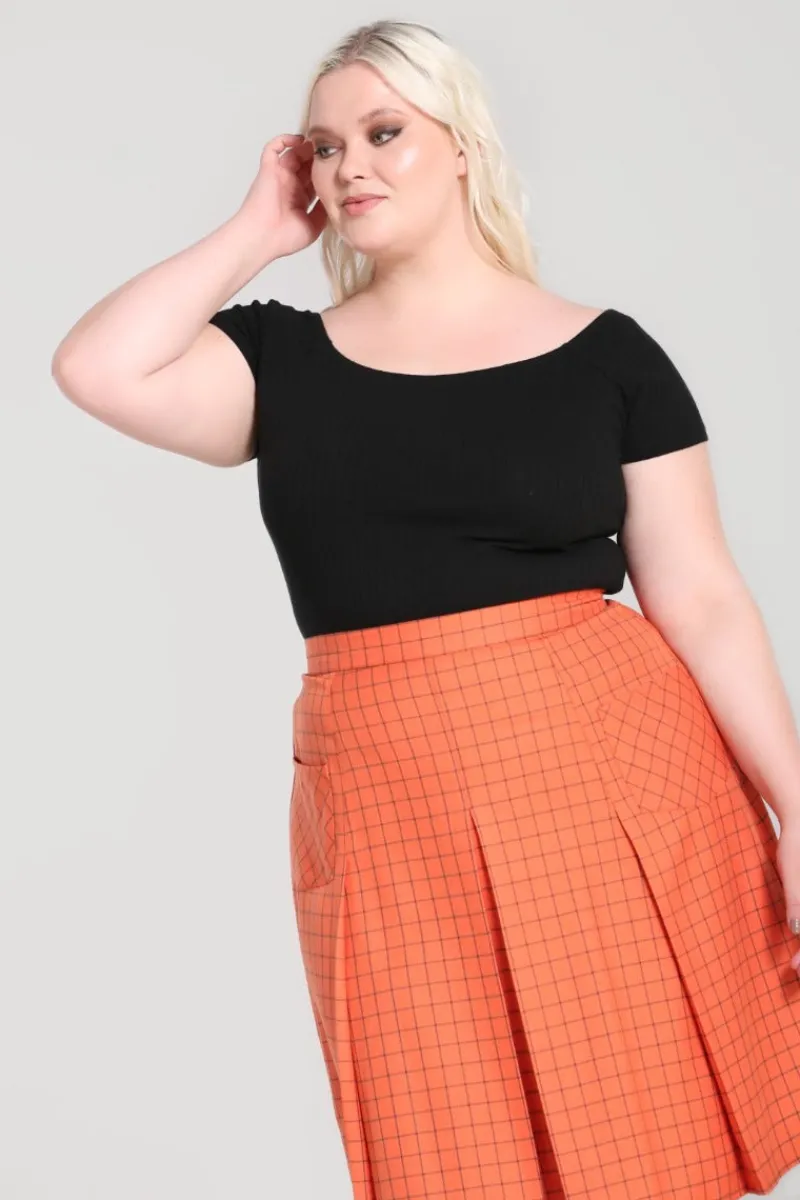 Hell Bunny Skirts|Skirts>Zora Skirt Orange