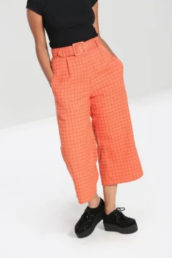 Hell Bunny Trousers & Shorts|Trousers & Shorts>Zora Trousers Orange